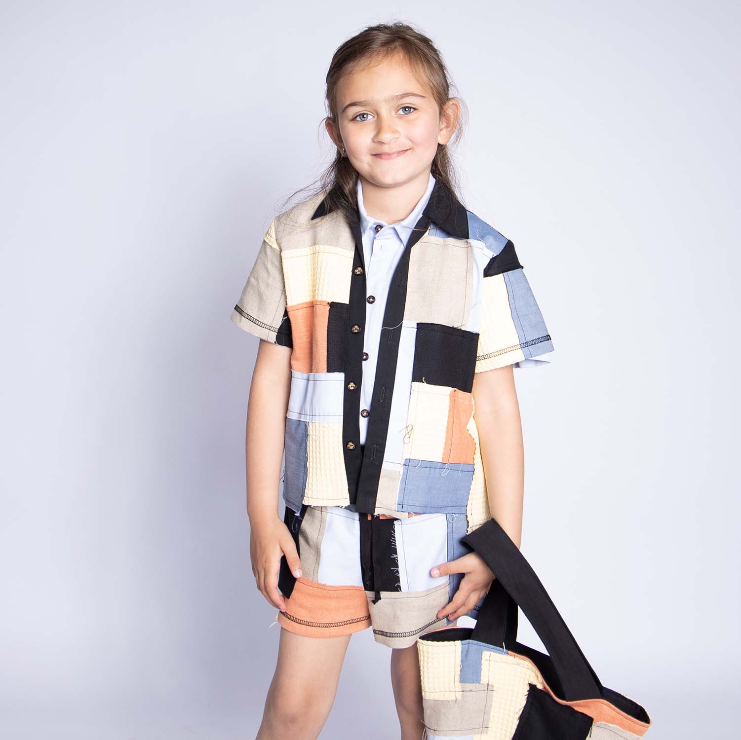 Zero Waste Patchwork Shirt for Kids
