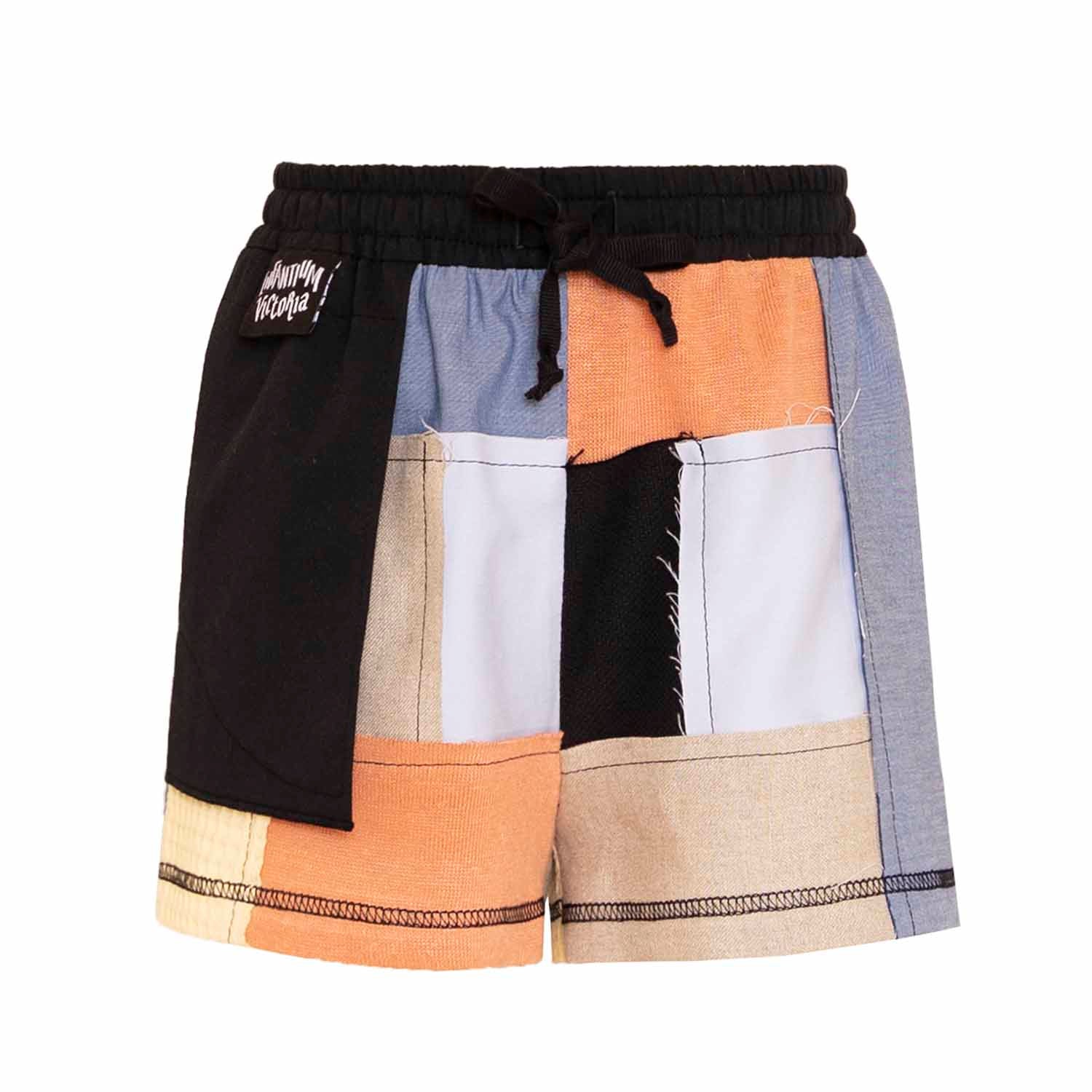 Zero Waste Patchwork Shorts Multi Colour