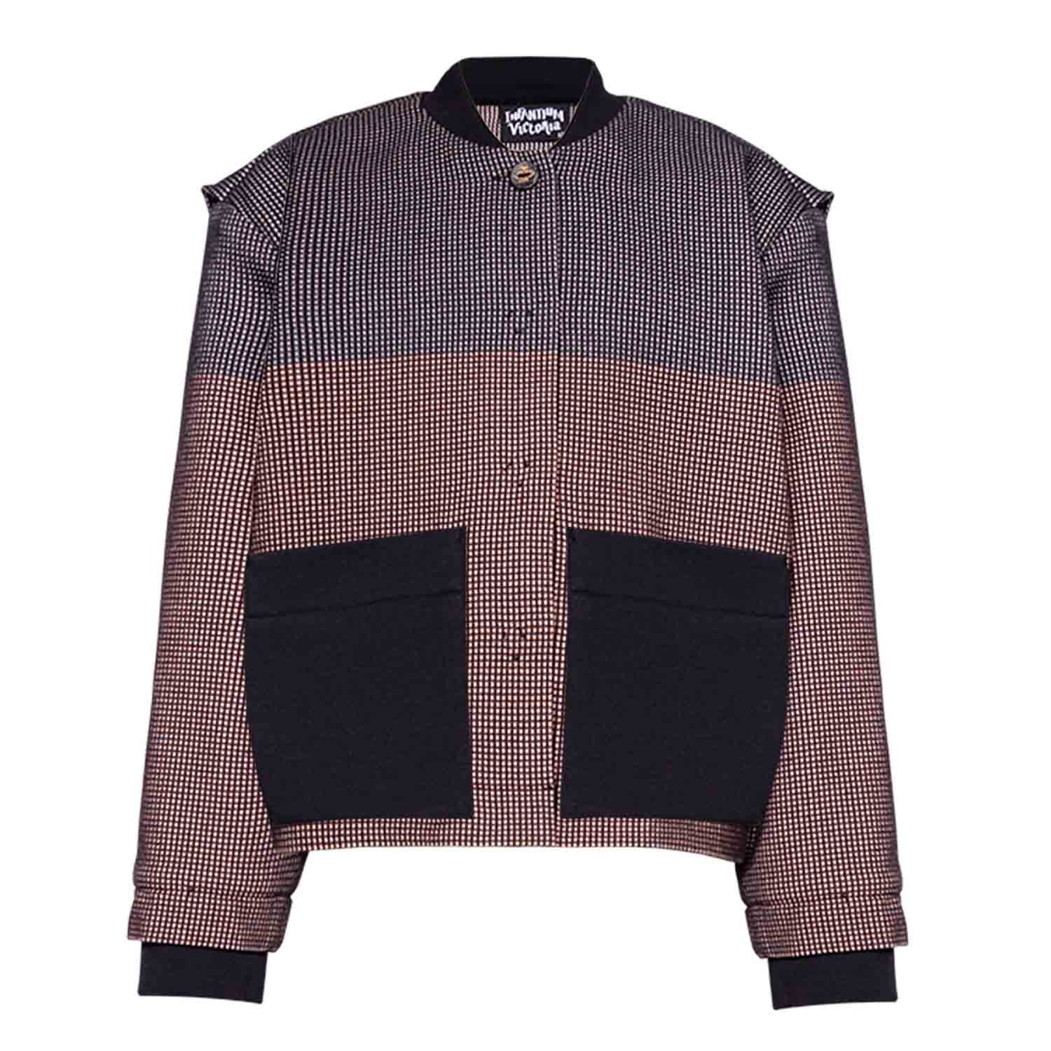 Mehrfarbige Bomberjacke