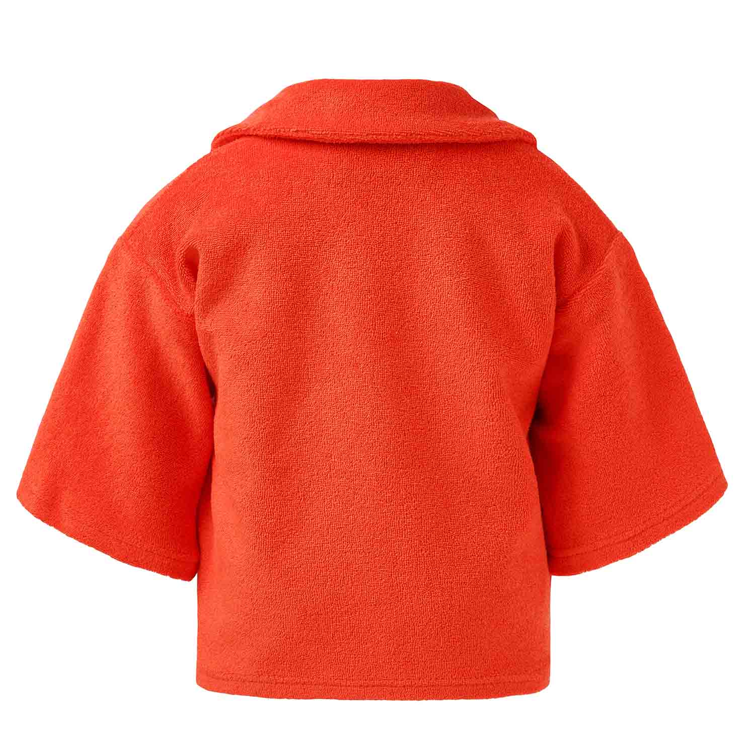 Orange Teddy Kimono Baby Jacket