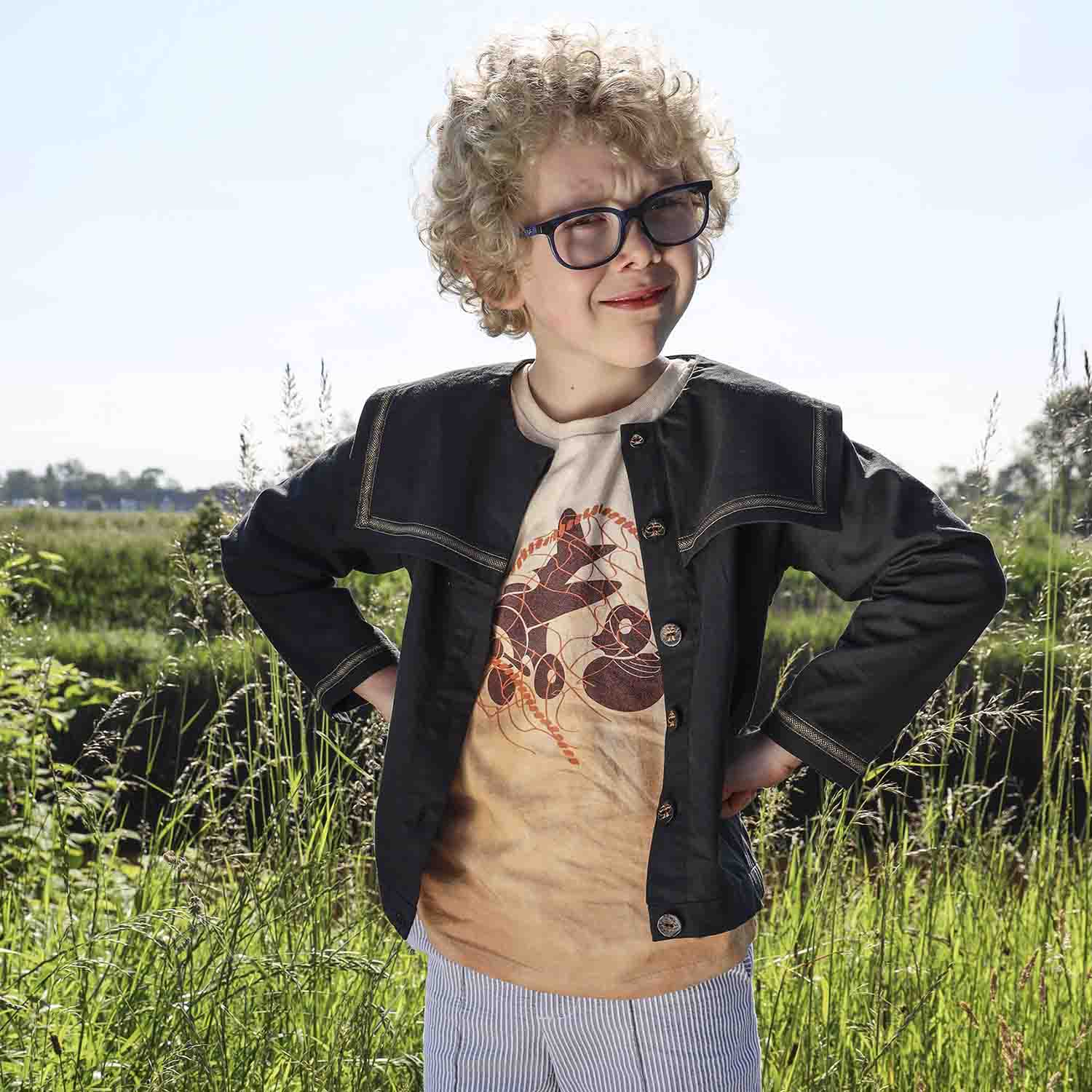 Artisanal T-Shirt Natürlich gefärbtes mit Gelbe Bio-Zwiebel