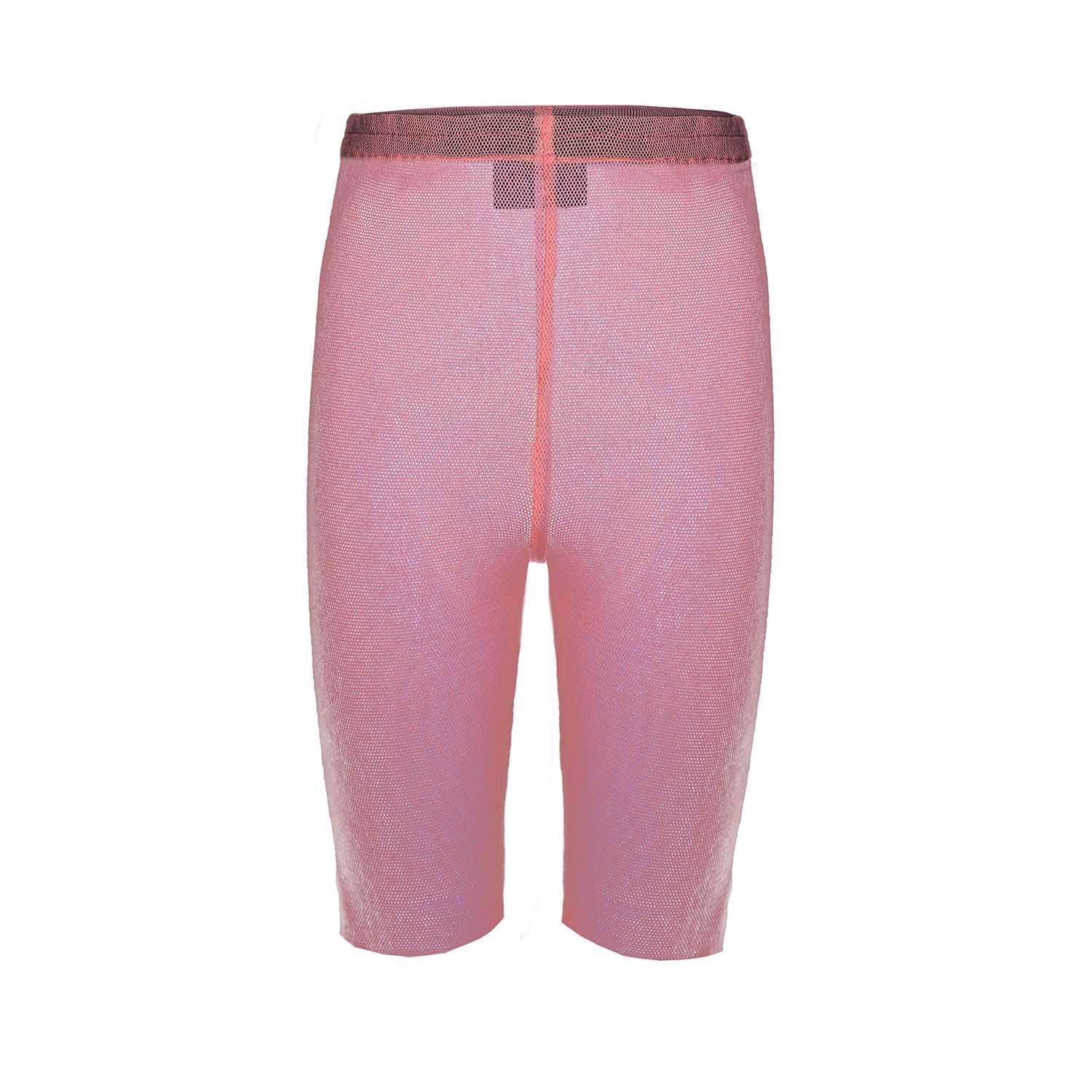 Kids' Sheer Jersey Shorts in Pink Tulle