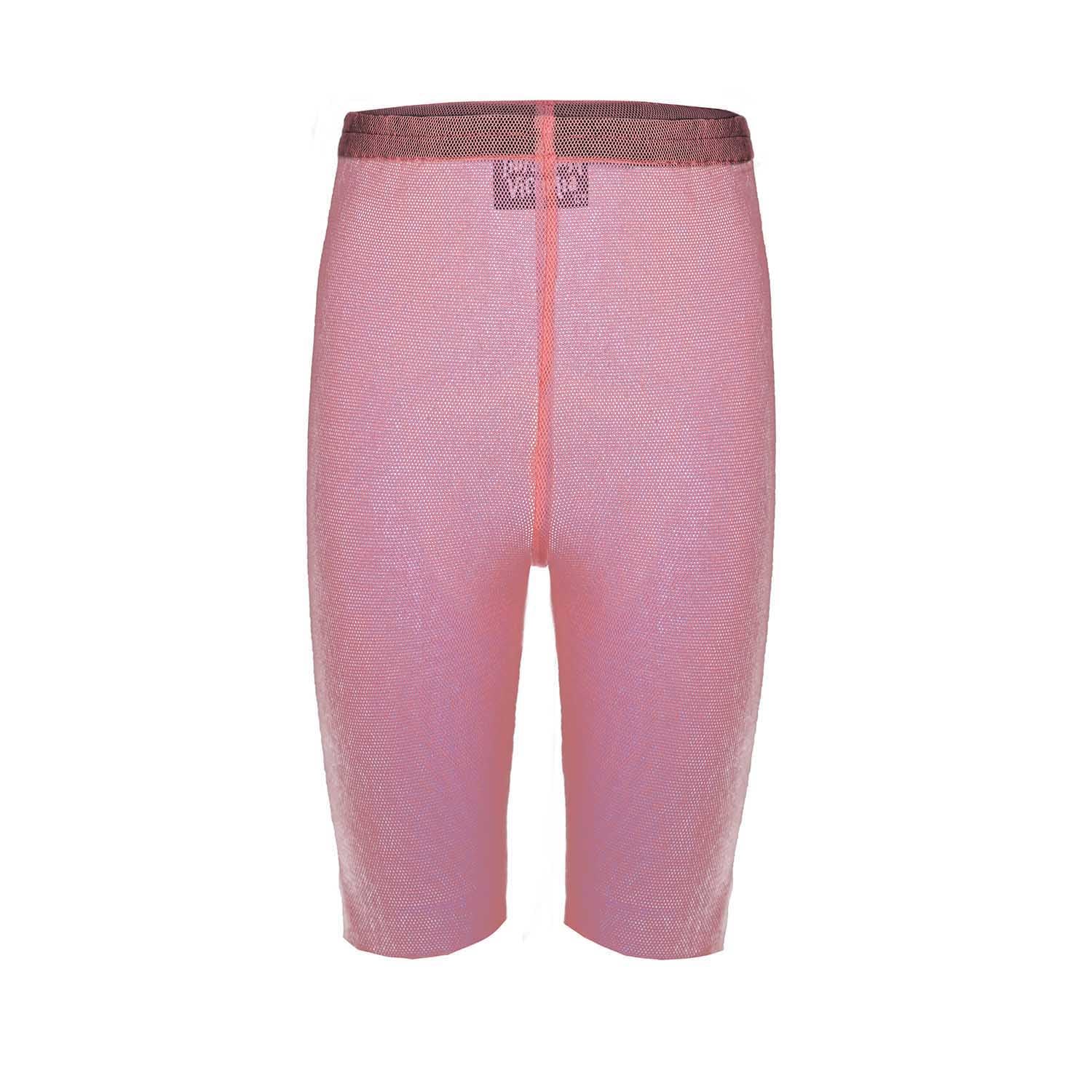 Kinderen's doorschijnende jersey shorts in roze tule