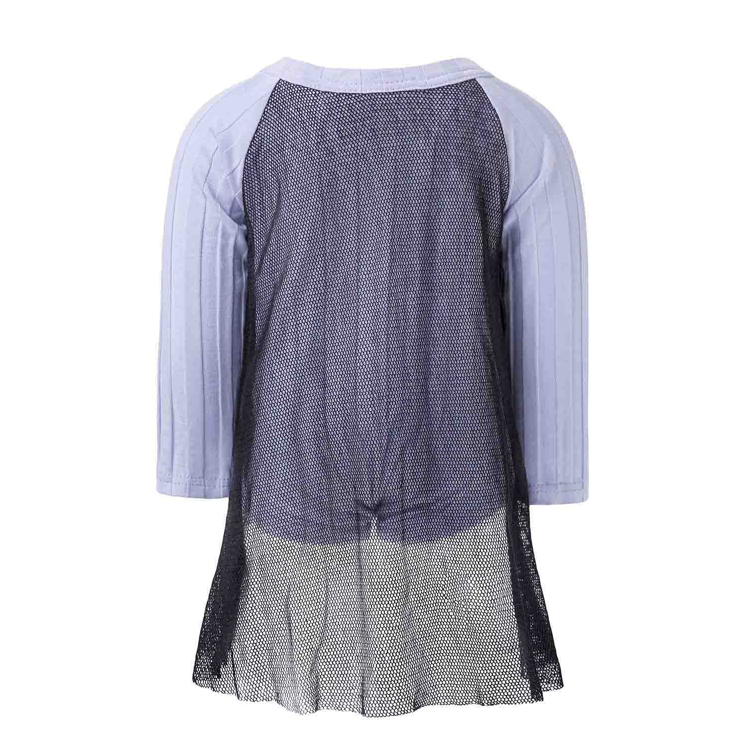 Lila Babybody mit Mesh