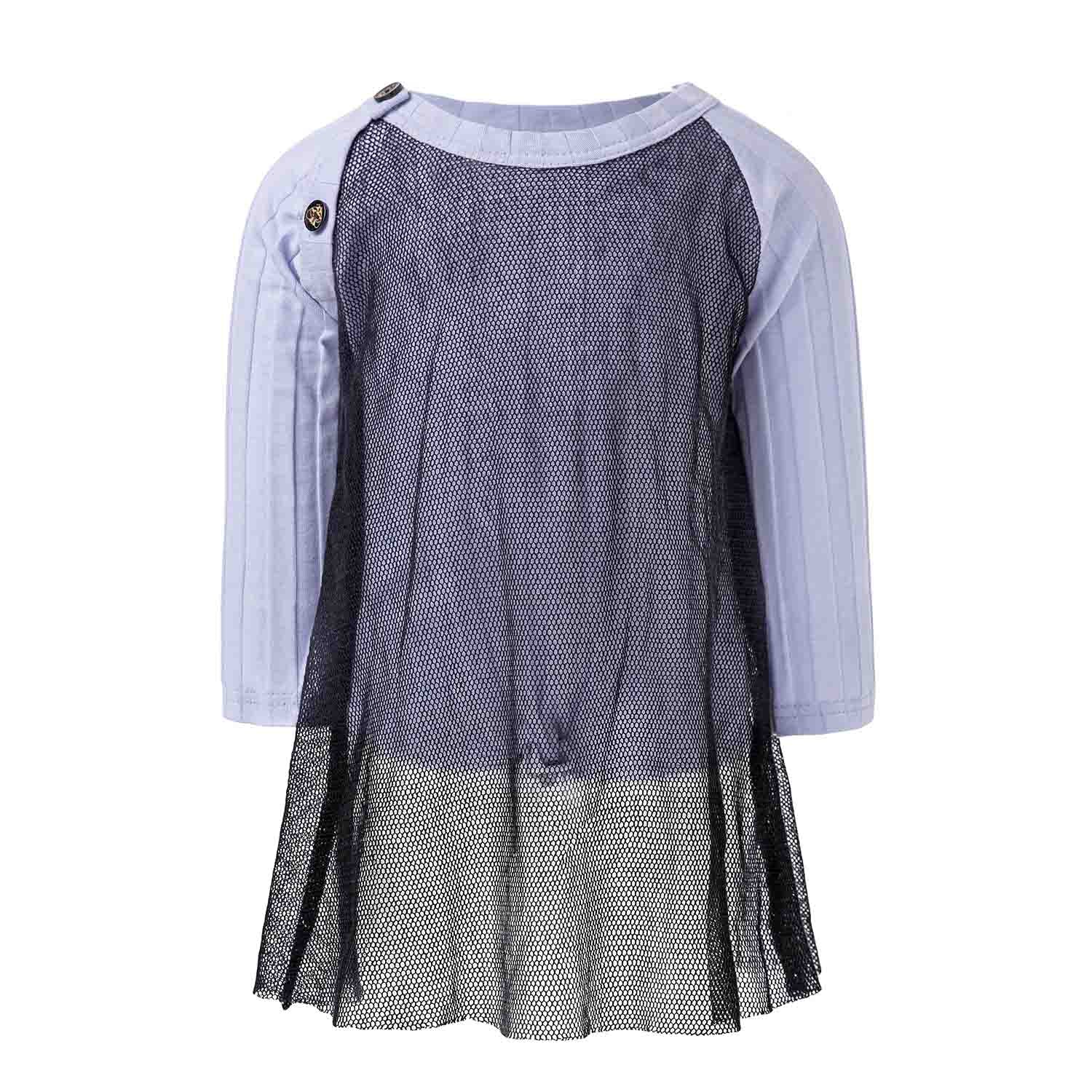 Lila Babybody mit Mesh