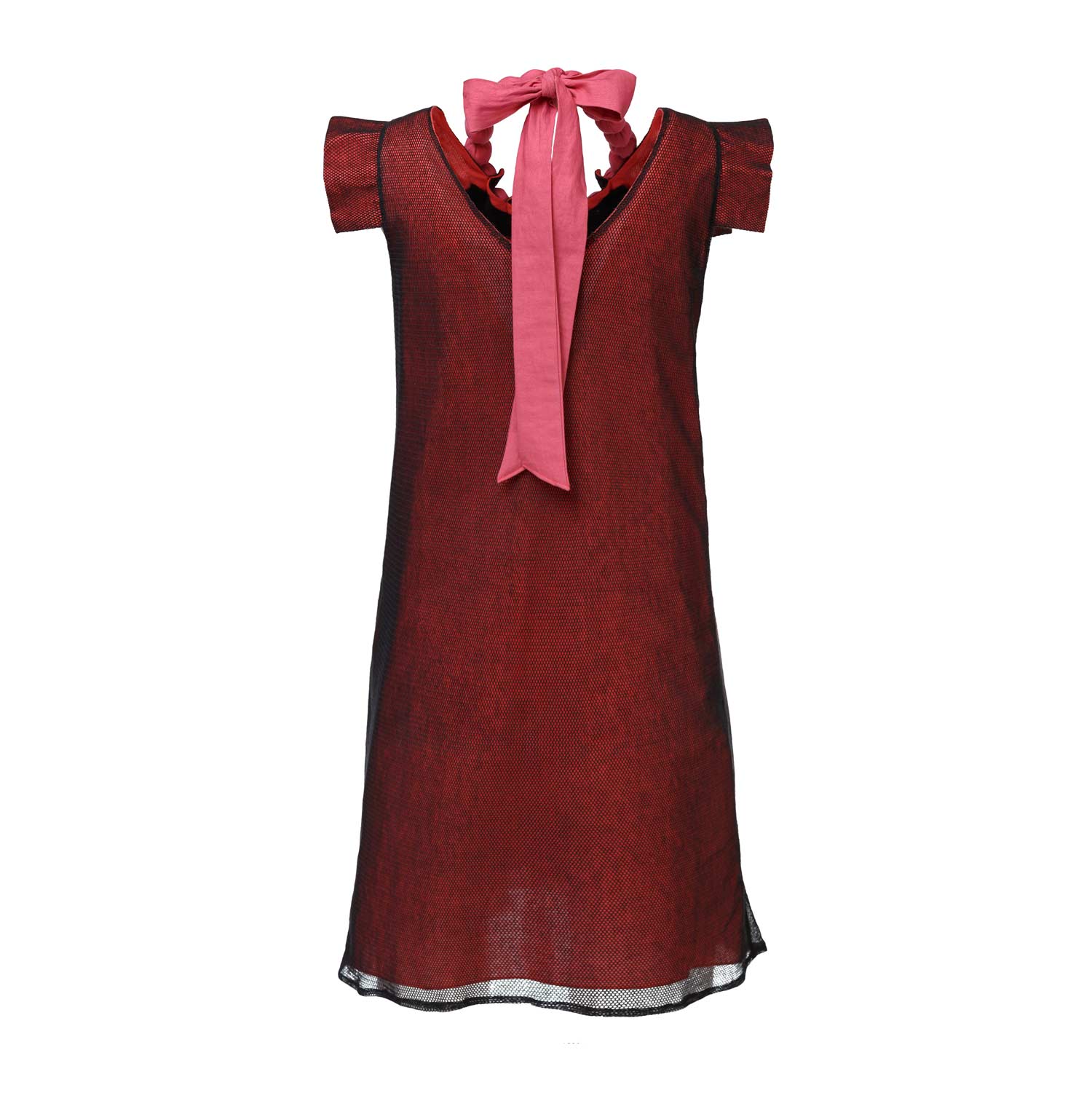 Organic Cotton Girls Tulle Dress in Red