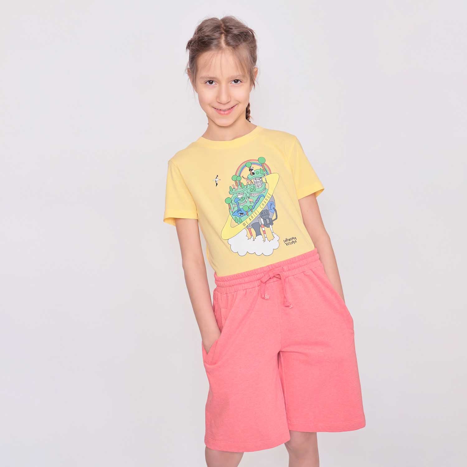 Red Girls and Boys Sweat Shorts