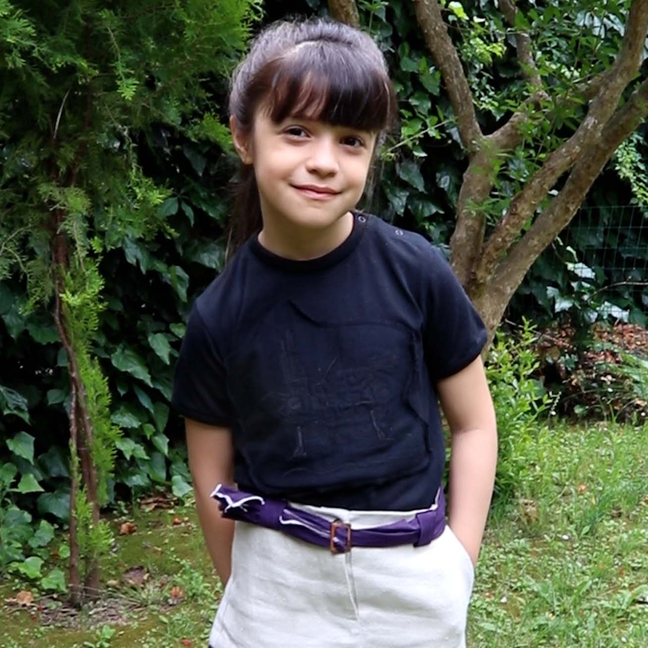 Kinderen Zwart T-shirt met Applicatie