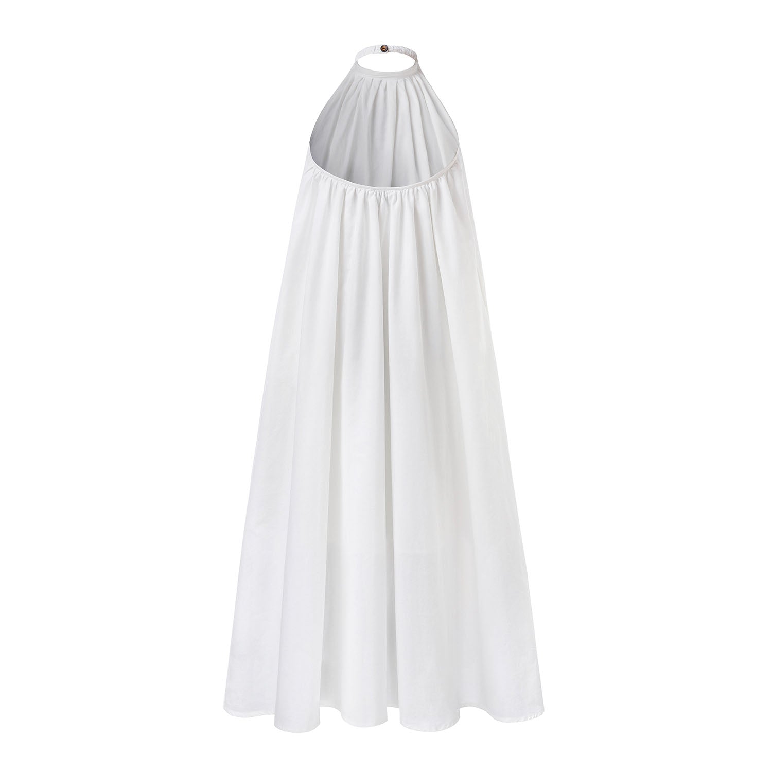 Girls' Boho Beach Dress in White Cotton