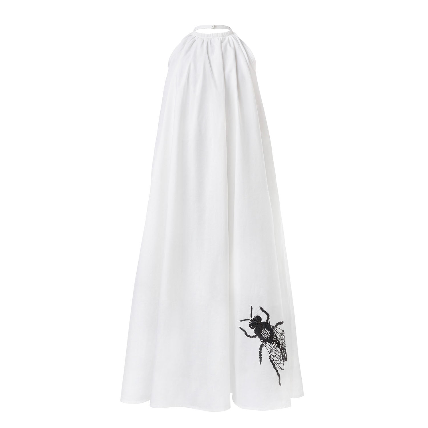 Girls' Boho Beach Dress in White Cotton