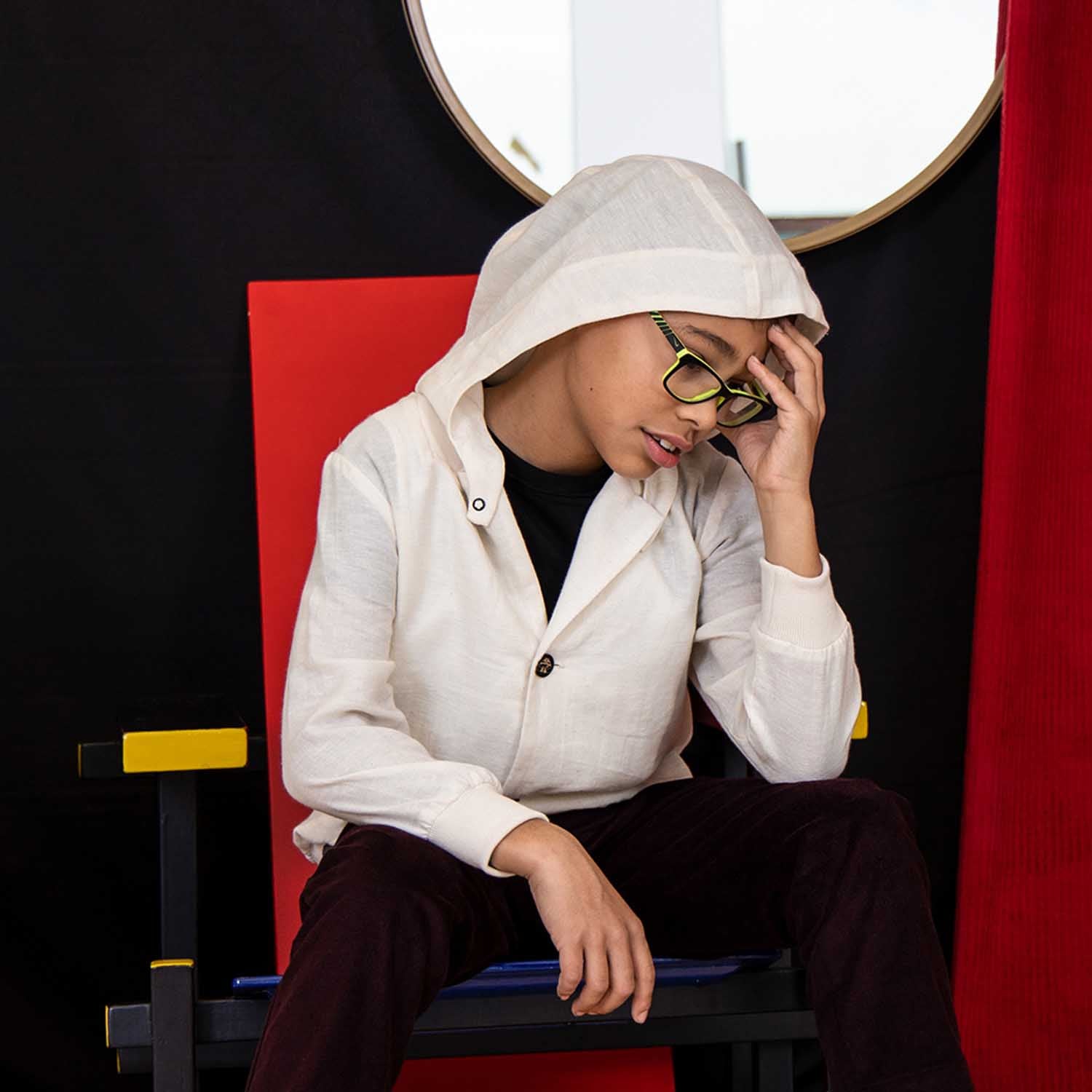 Veganer Kaschmir Weganool Hoodie für Kinder