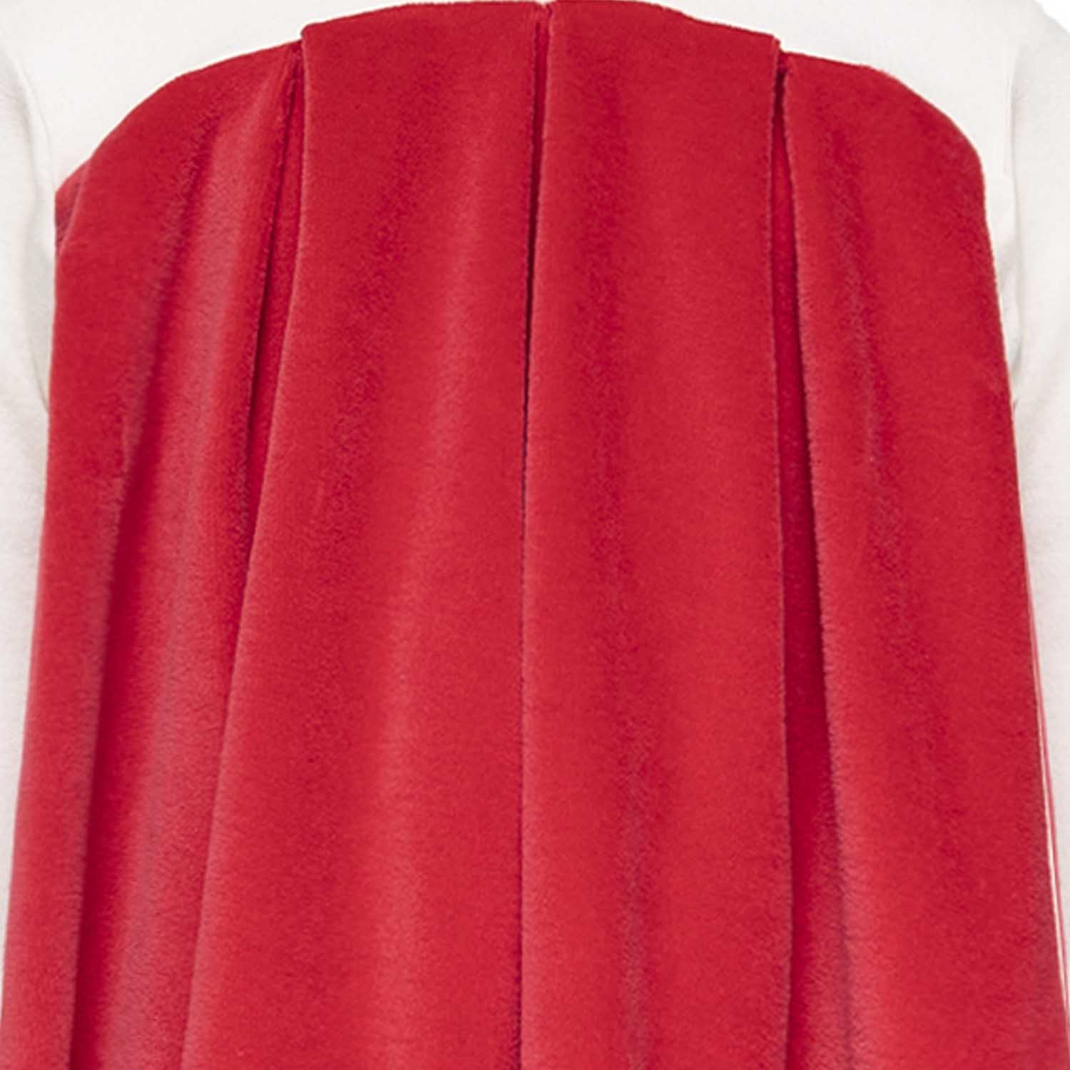 Babykleid in Weiß und Rot