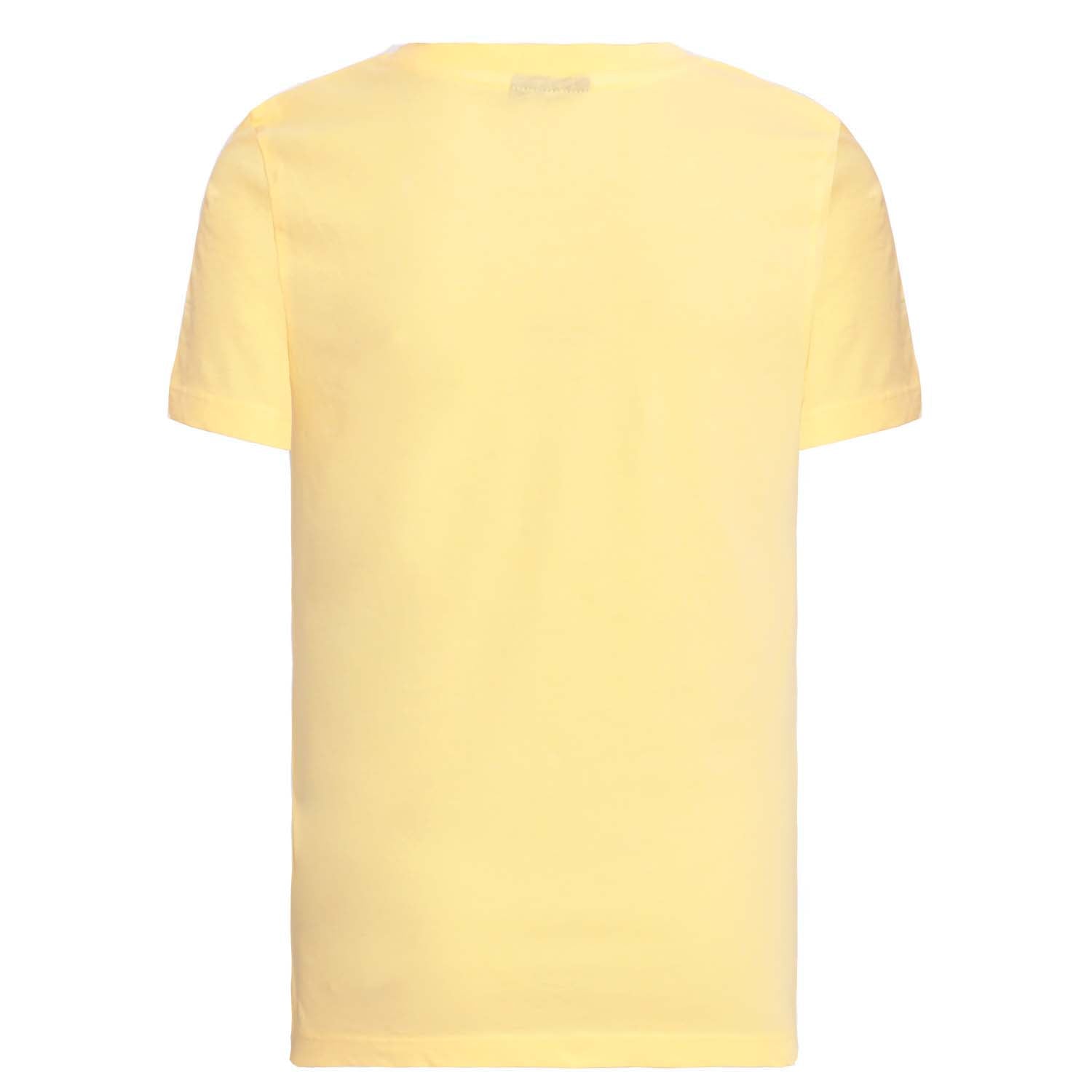 Kids T Shirt in Yellow with Embroidery