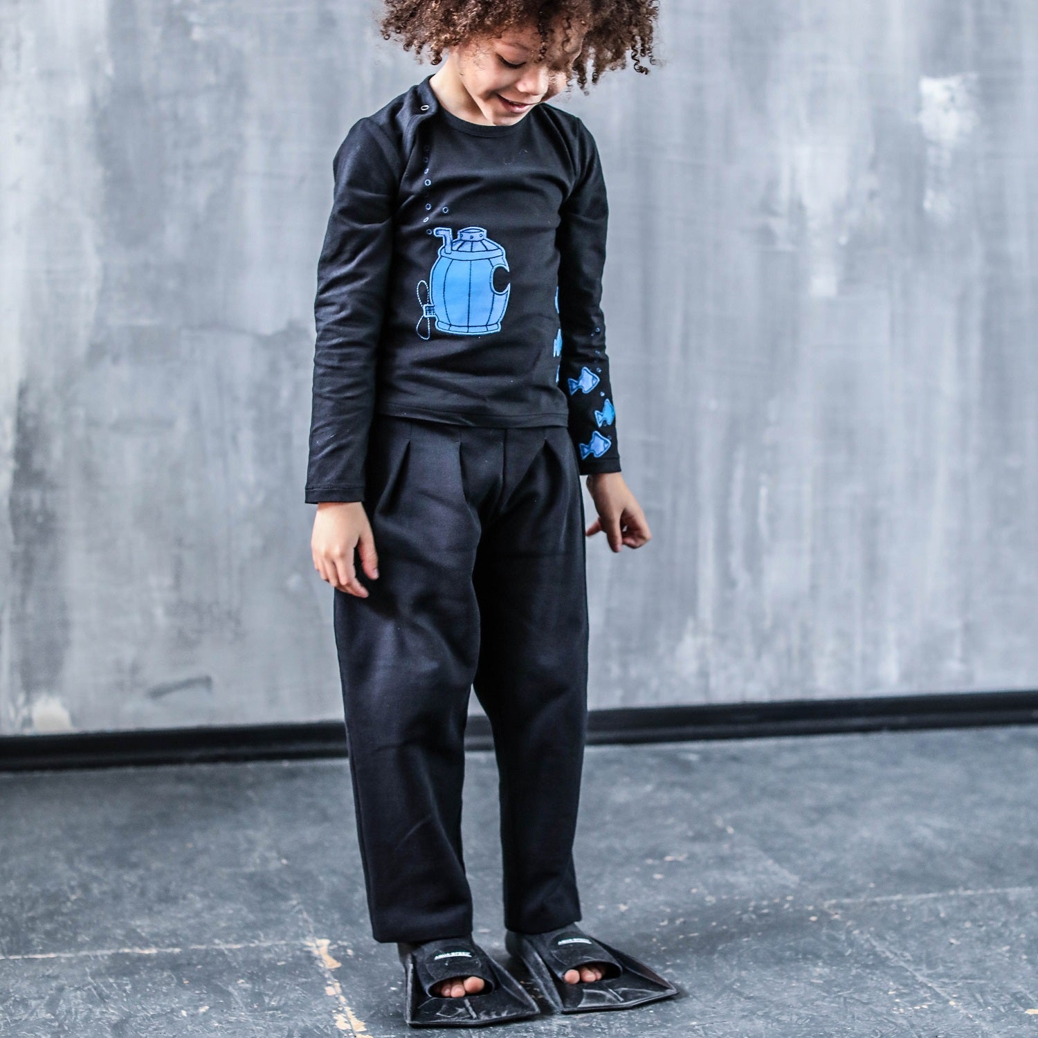 Black Sweatpants Organic Cotton Fleece