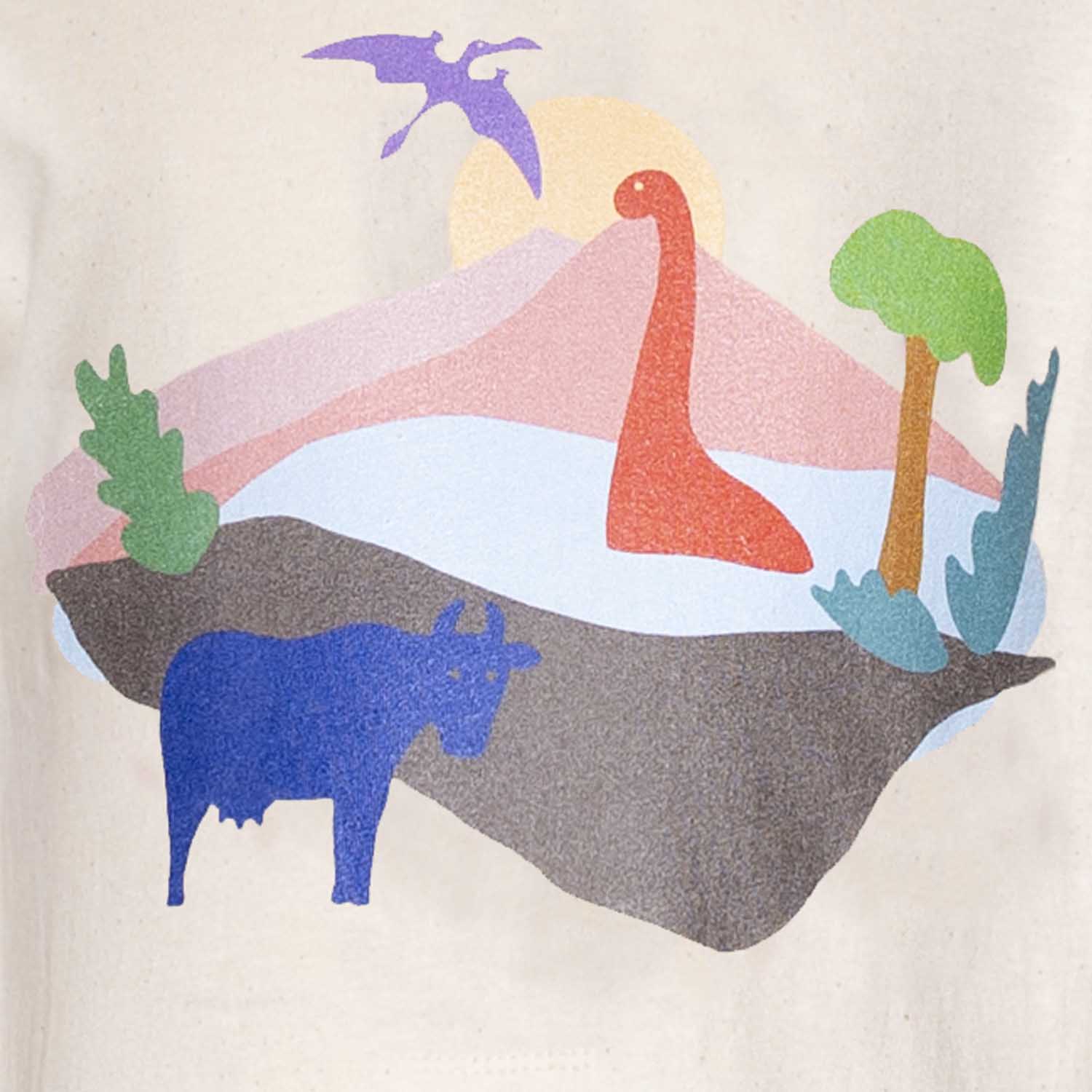 Dino and Cow T Shirt