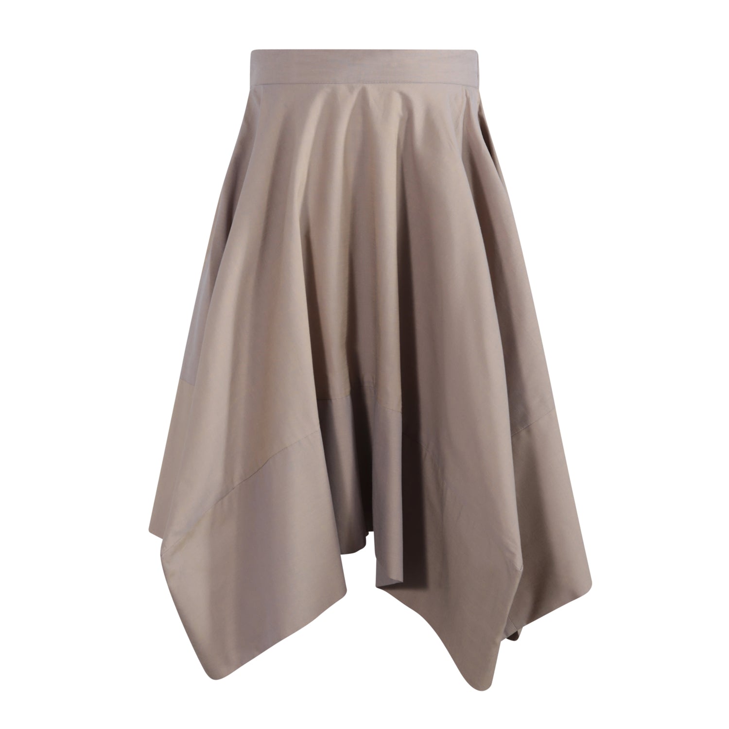 The Rectangle Skirt — Brown Chambray