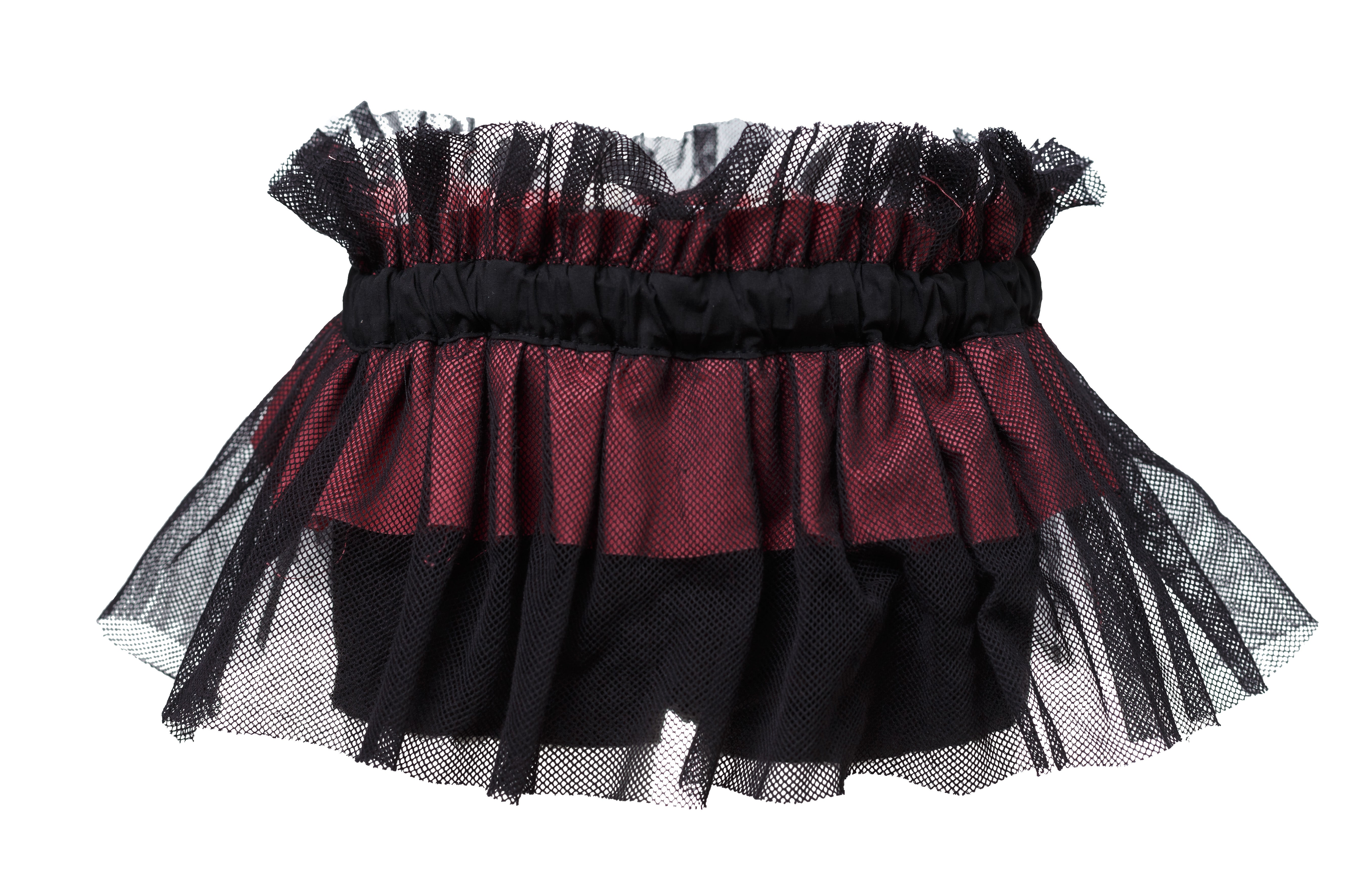 Piraten-Shorts mit schwarzem Mesh
