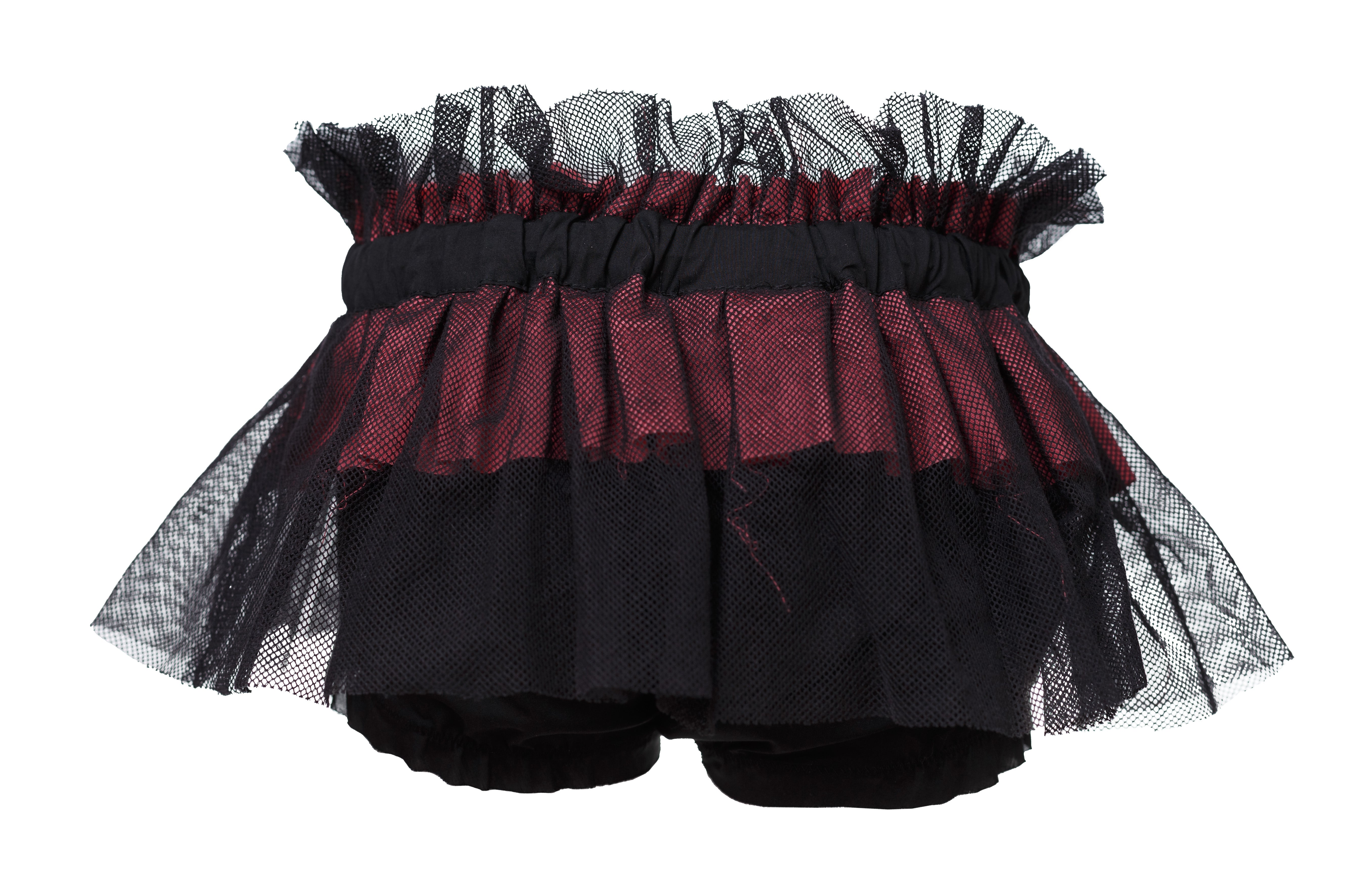 Piraten-Shorts mit schwarzem Mesh