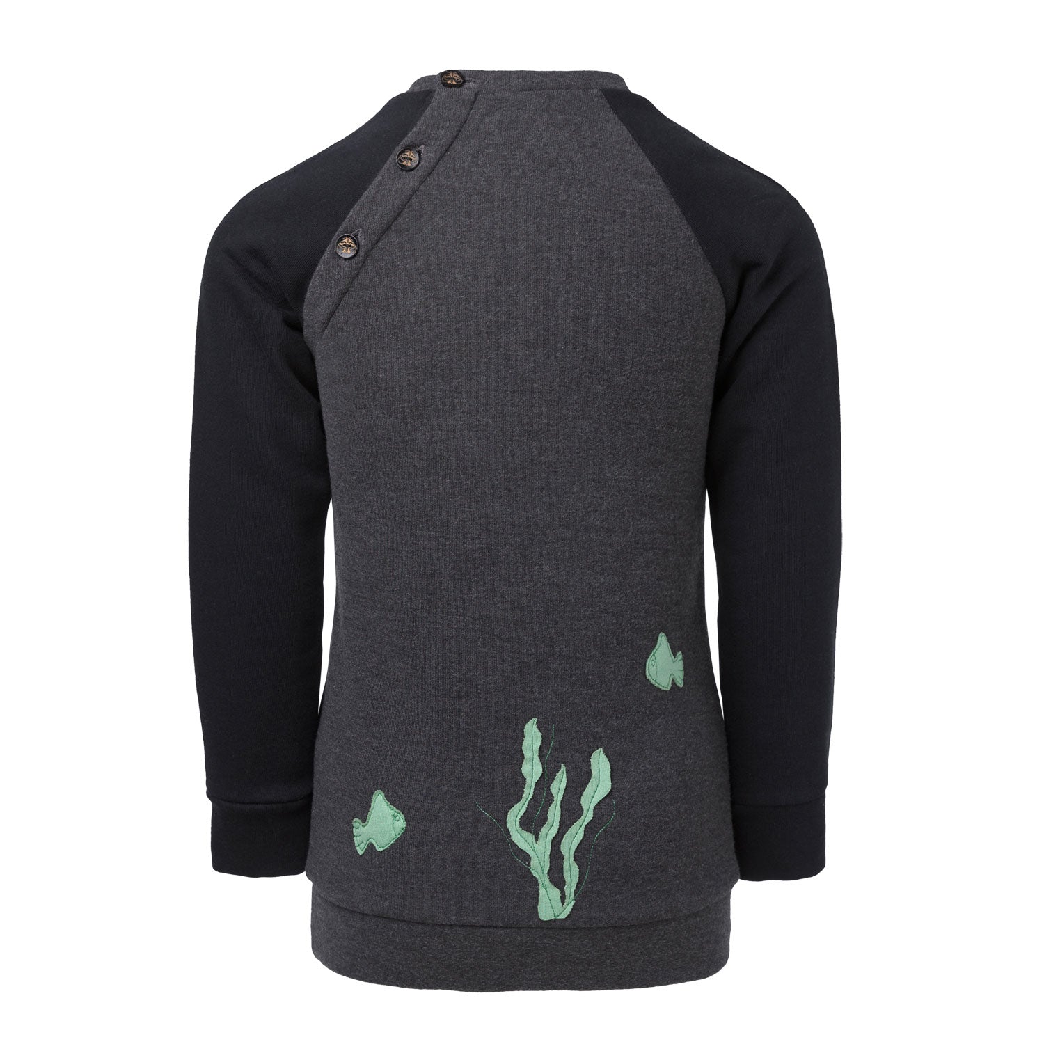 Sweatshirt mit Marine-Applikation 