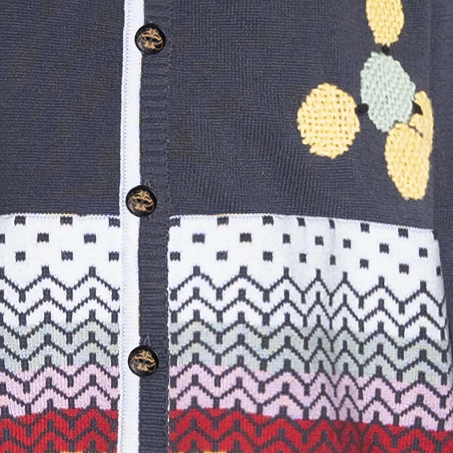 Grey Boys and Girls Cardigan with Hand Embroidery