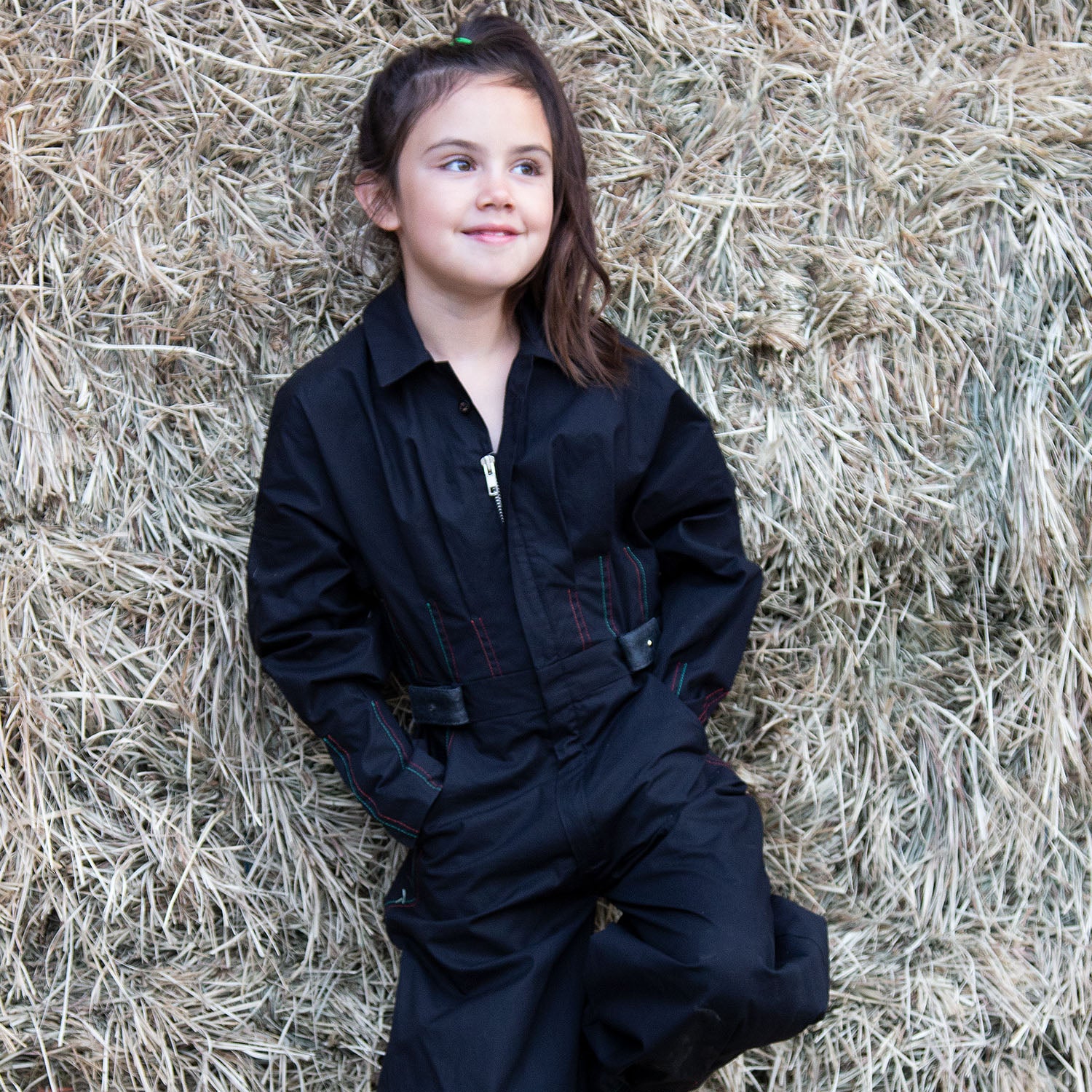 Schwarzer Overall für Kinder 