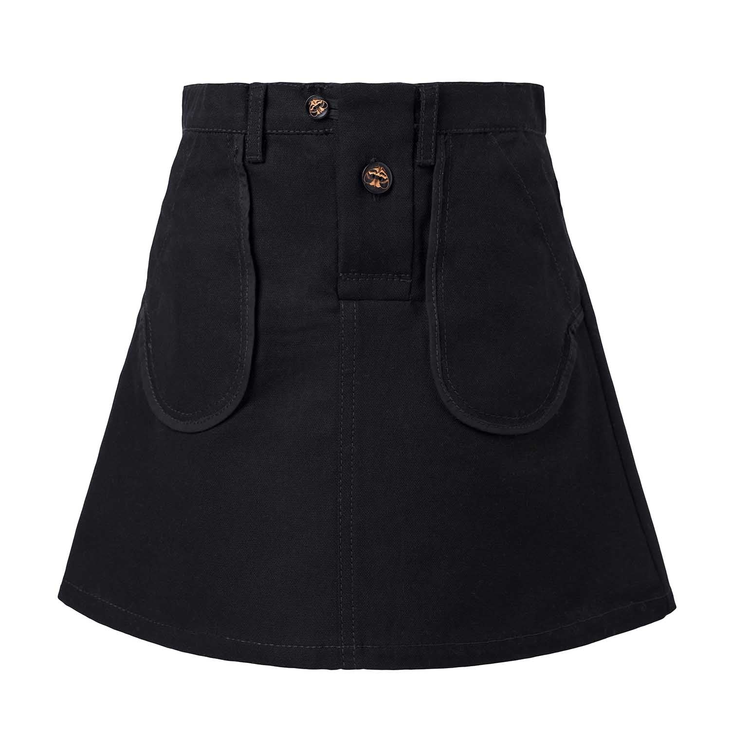 Kids Black Mini Skirt