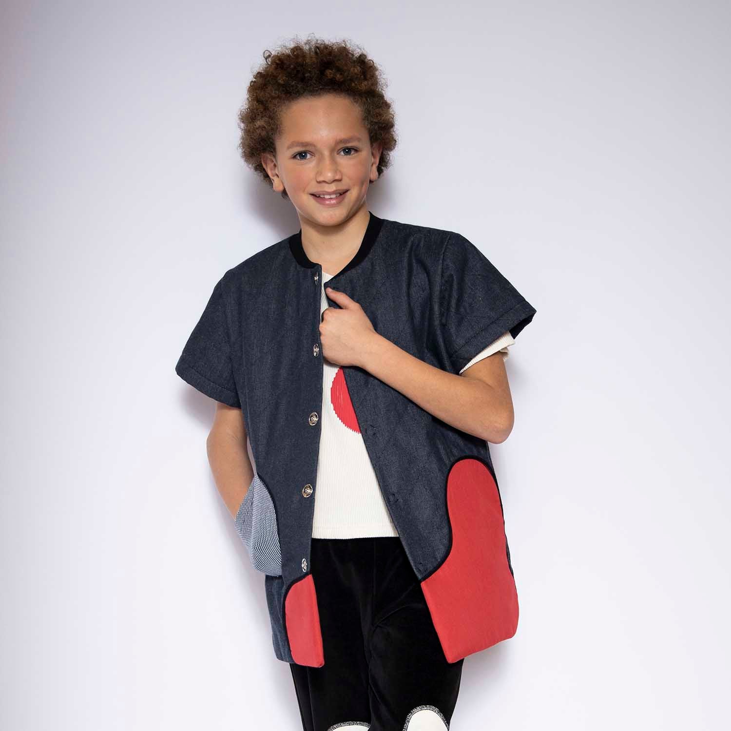 Boys and Girls Denim Vest