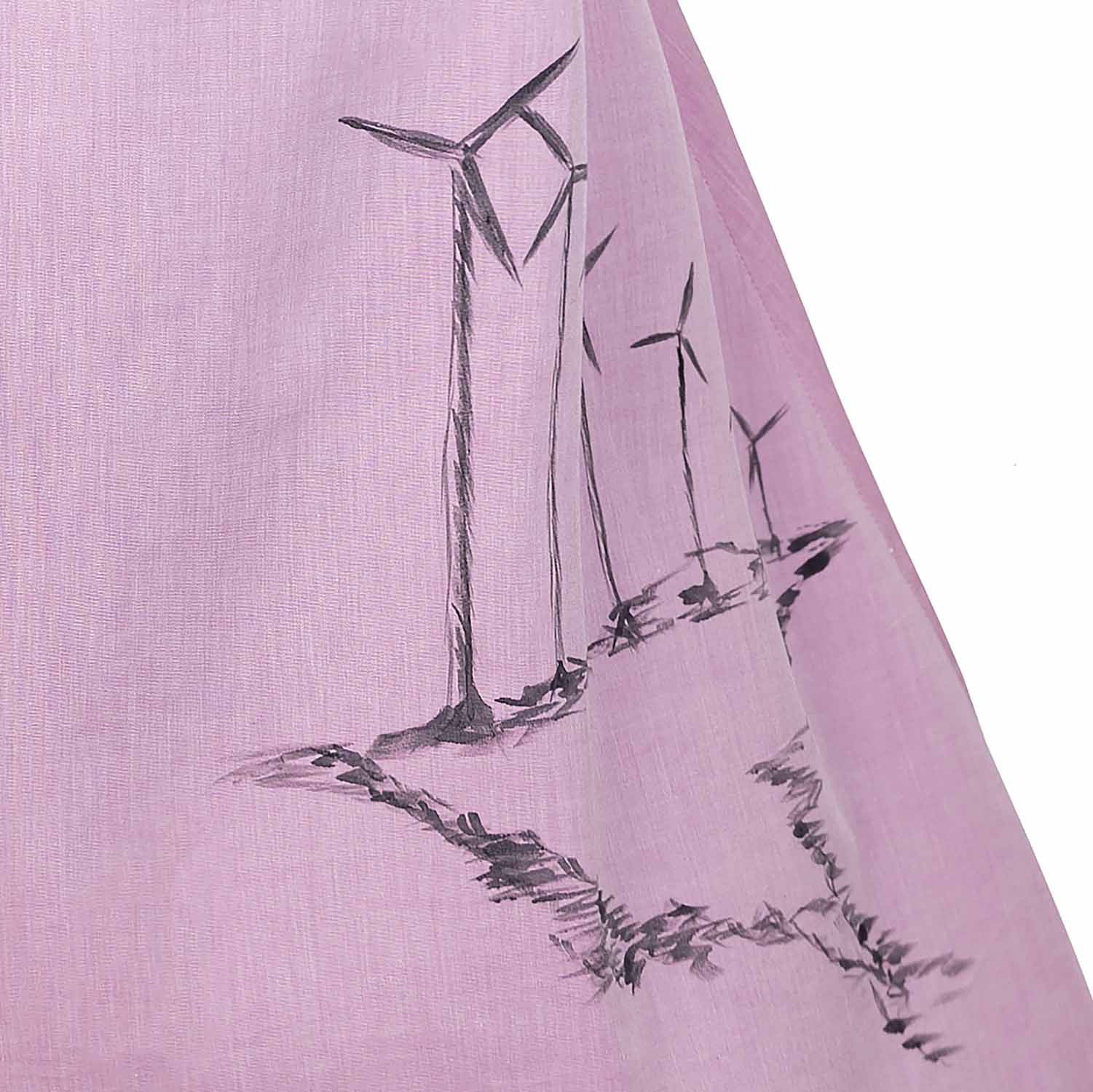Hand-Painted Girls Pink Dress, Limited Edition