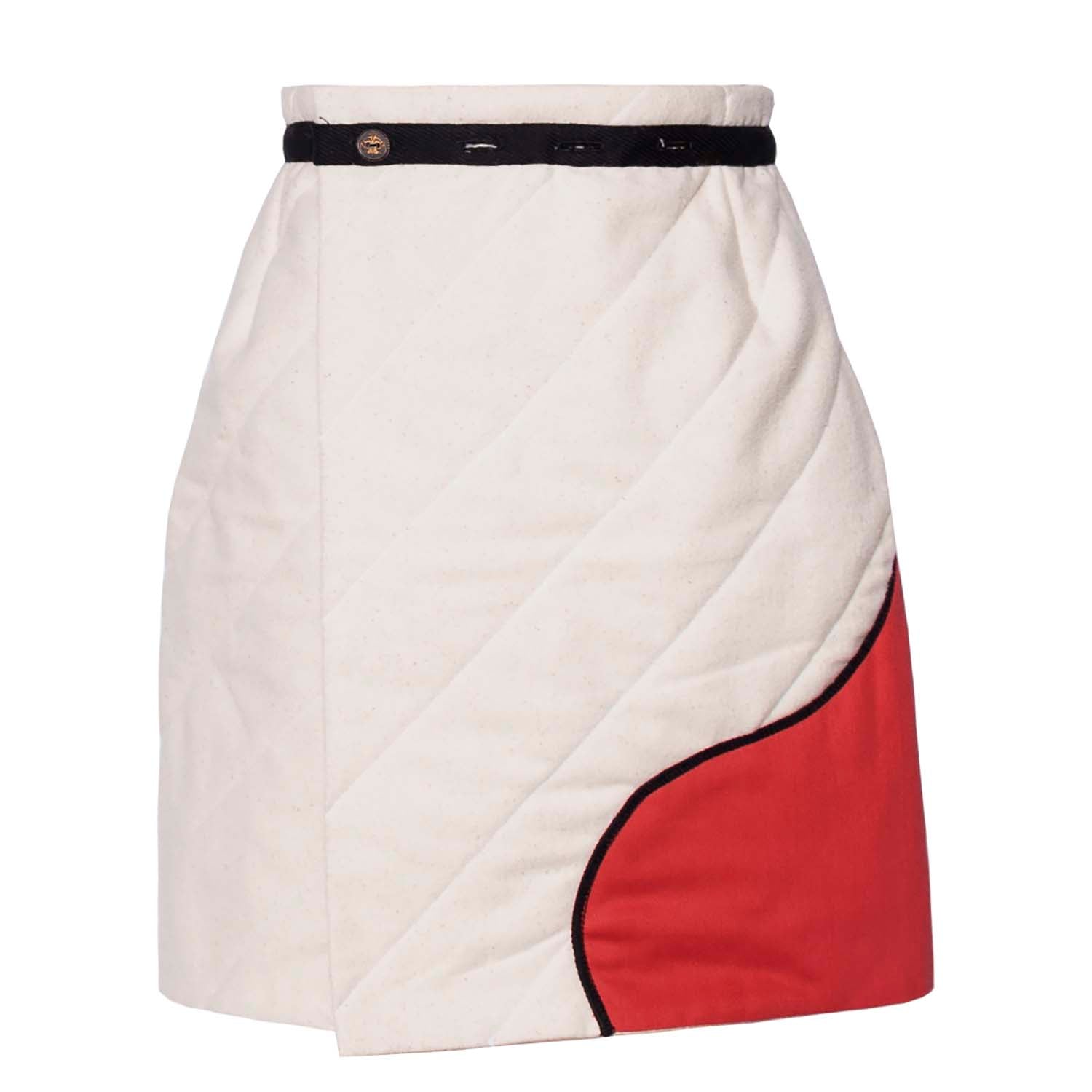 Girls Off-White Padded Skirt