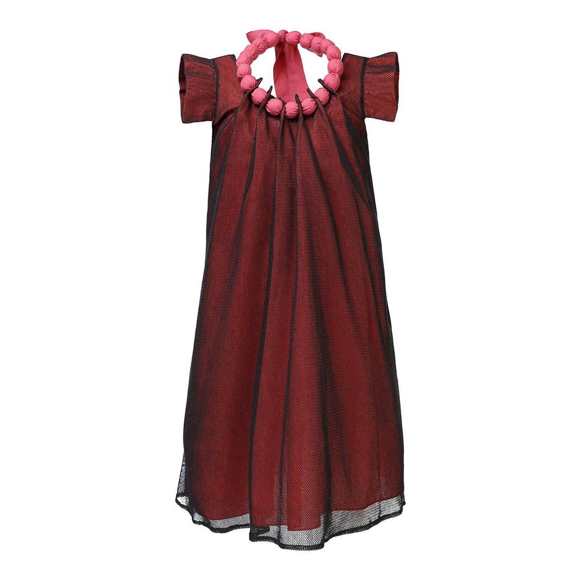 open lace back dress Ribbon main image 1