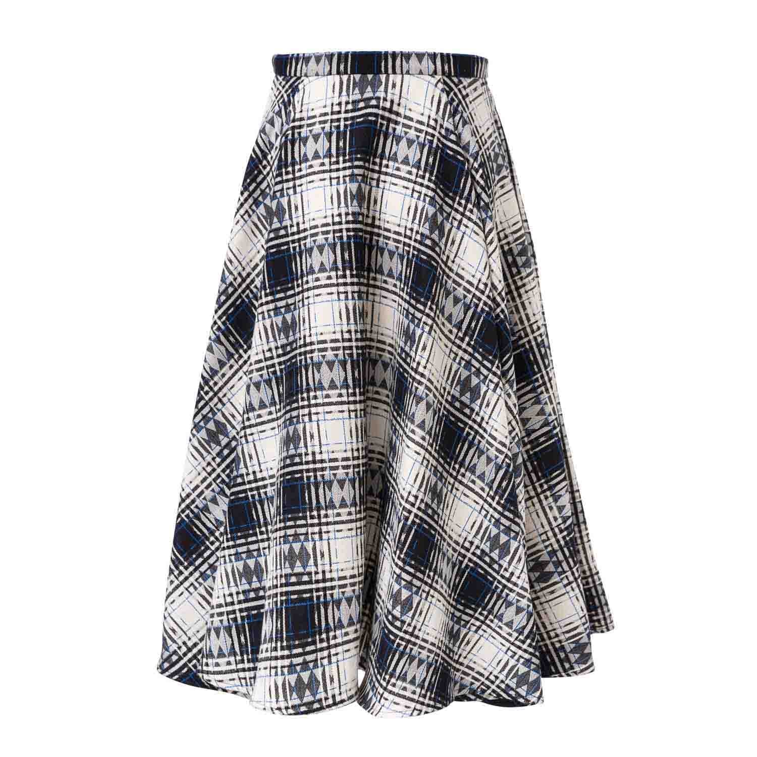 Tartan volledige cirkel rok