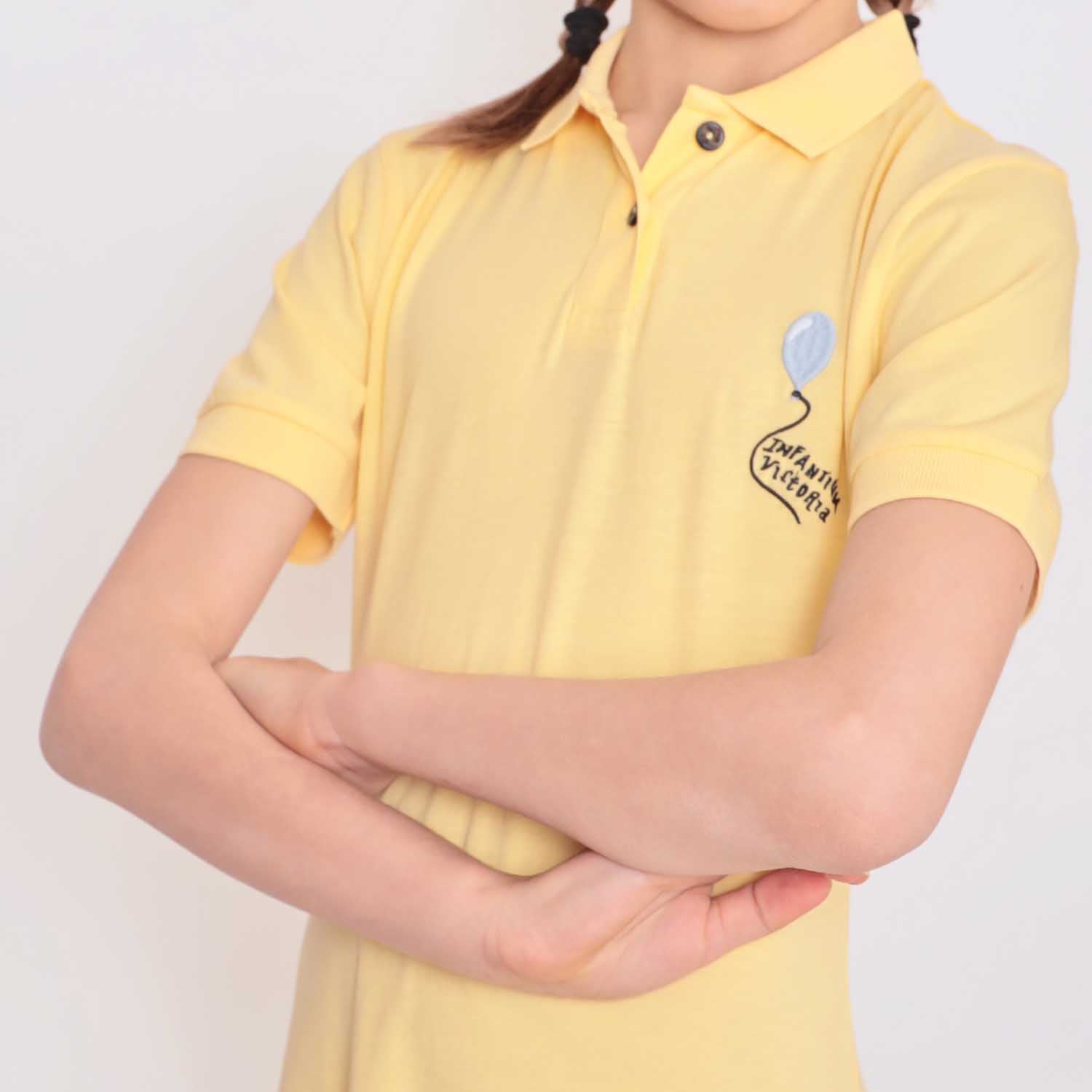Gelbes Polokleid für Mädchen